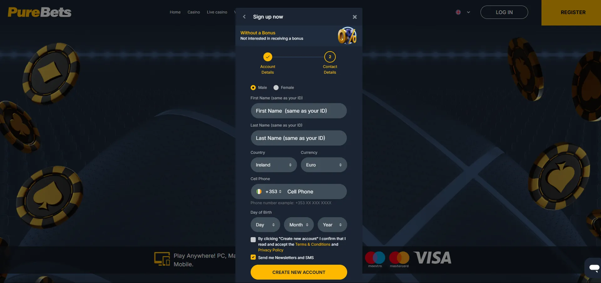 Sporting bets app